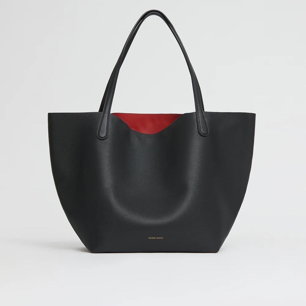 Mansur Gavriel Everyday Soft Tote in Black and Flamma (GUC!)